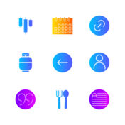 Add Generic Flat Gradient icon