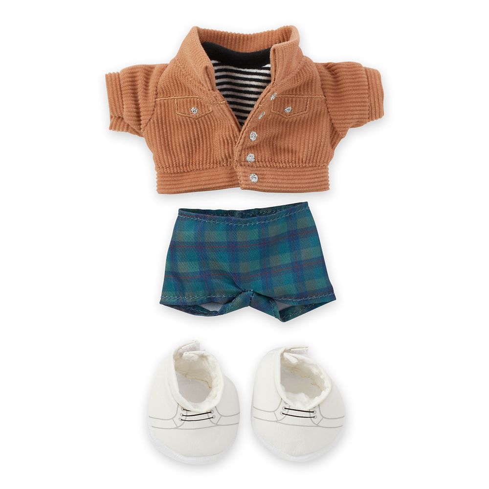 Disney nuiMOs Outfit – Corduroy Jacket and Striped Shirt with Plaid Pants and White Sneakers is now available