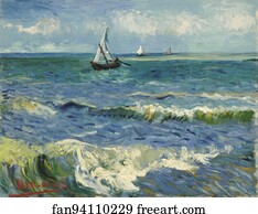  Art Print - Seascape Near Les Saintes-Maries-De-La-Mer