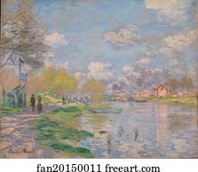  Art Print - Spring By The Seine