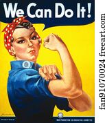  Art Print - We Can Do It!