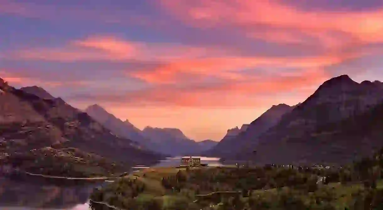 Waterton Lakes National Park is part of a Unesco World Heritage site in Alberta, Canada