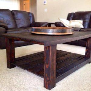 recycled pallet coffee table