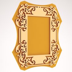 Laser Cut Elegant Wall Frame DXF File