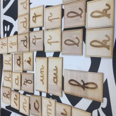 Laser Cut Lettres Relief / Raised Letters