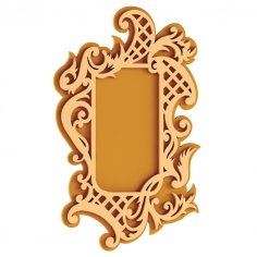 Laser Cut Simple Decorative Frame DXF File