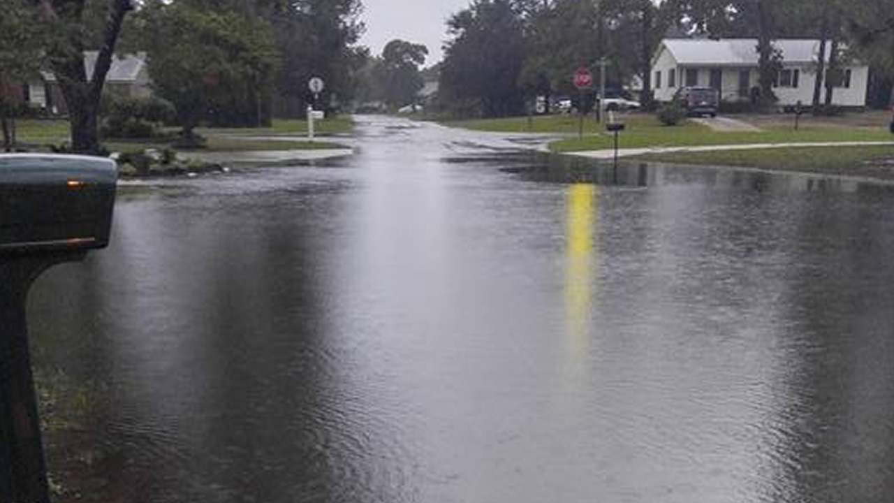 Flooding in the Hope Mills/Fayetteville area