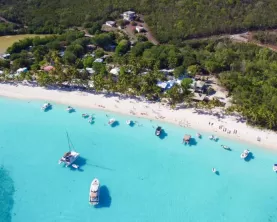 The crystal blue water of Jost van Dyke