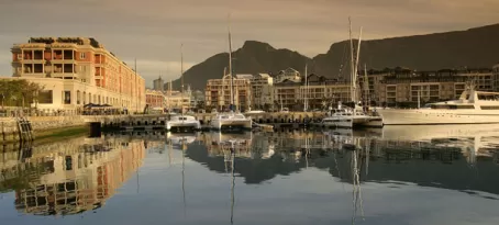 A view of the Cape Grace Hotel in Cape Town