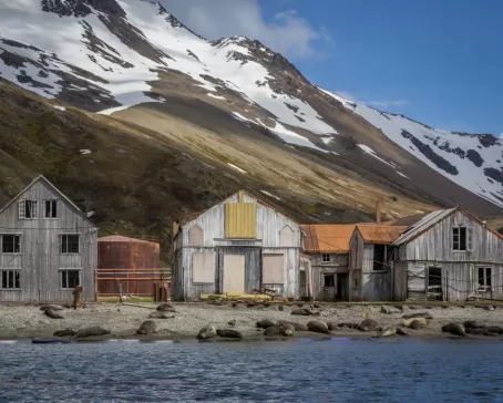 Abandoned whaling village of Stromness, South Georgia