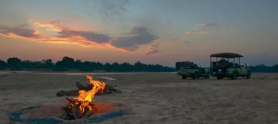 Enjoy a fire on the beach