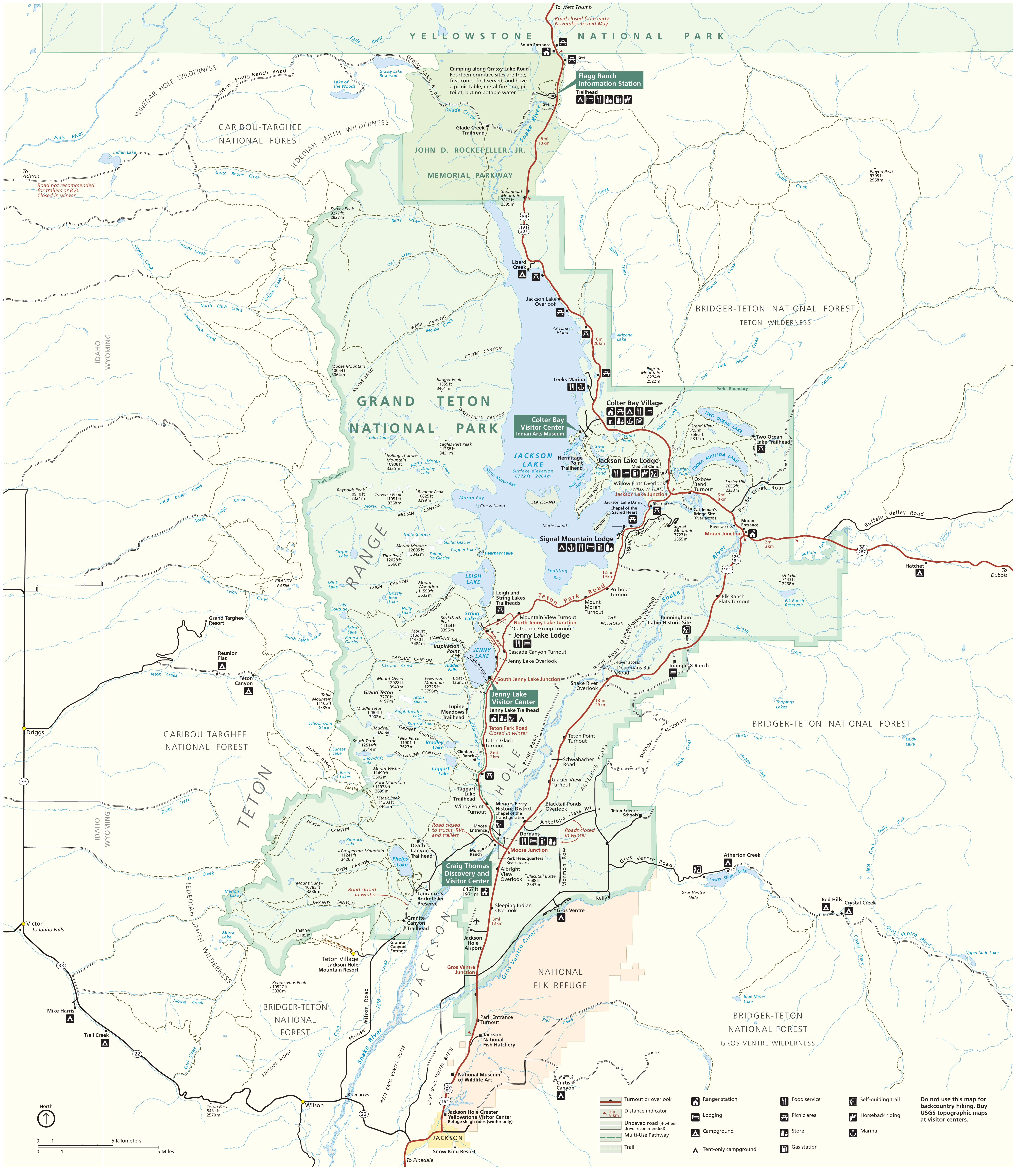 Grand Teton National Park Maps - AllTrips