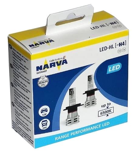 LED autožárovka NARVA LED H4 12/24V Range Performance 2ks ...