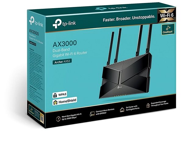 WiFi Router TP-Link Archer AX53, WiFi6 Packaging/box