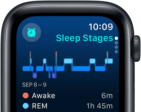 Sledování spánku na Apple Watch SE