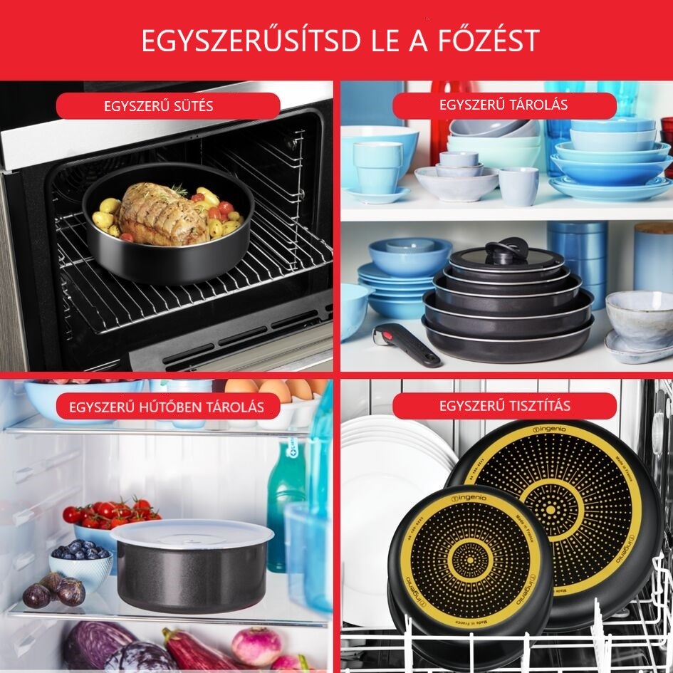 Tefal Ingenio Easy On L1599143 edénykészlet 10 darab