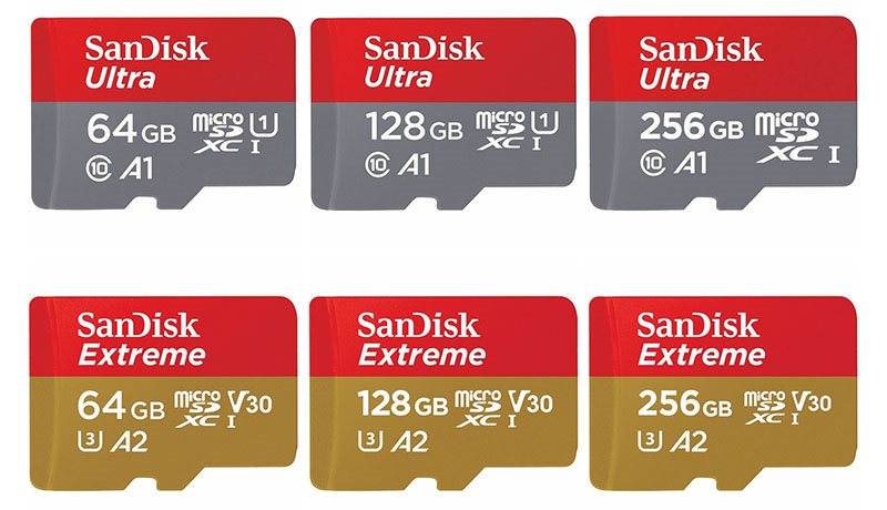 micro SD A1 A2