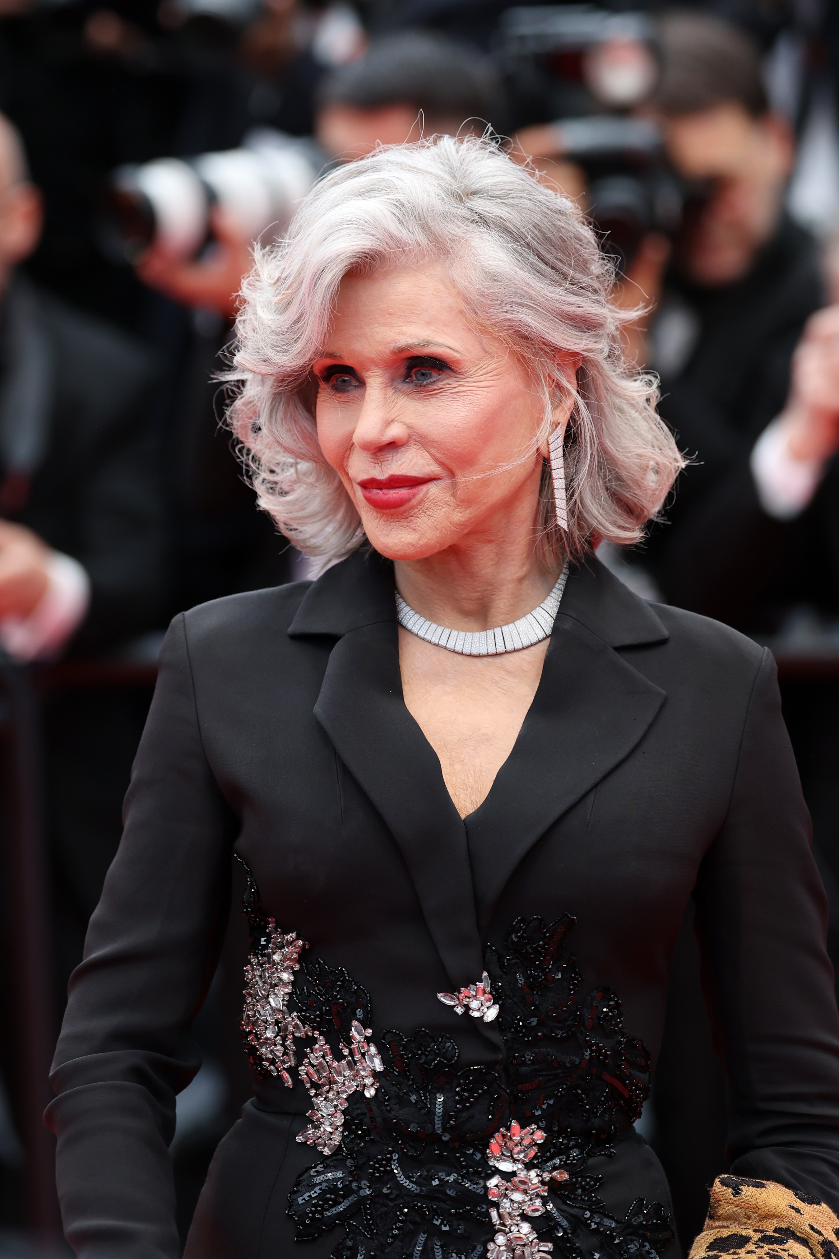 Jane Fonda at the "Le Deuxième Acte" ("The Second Act") screening & opening ceremony red carpet at the 77th annual Cannes Film Festival at Palais des Festivals on May 14, 2024 in Cannes, France | Source: Getty Images