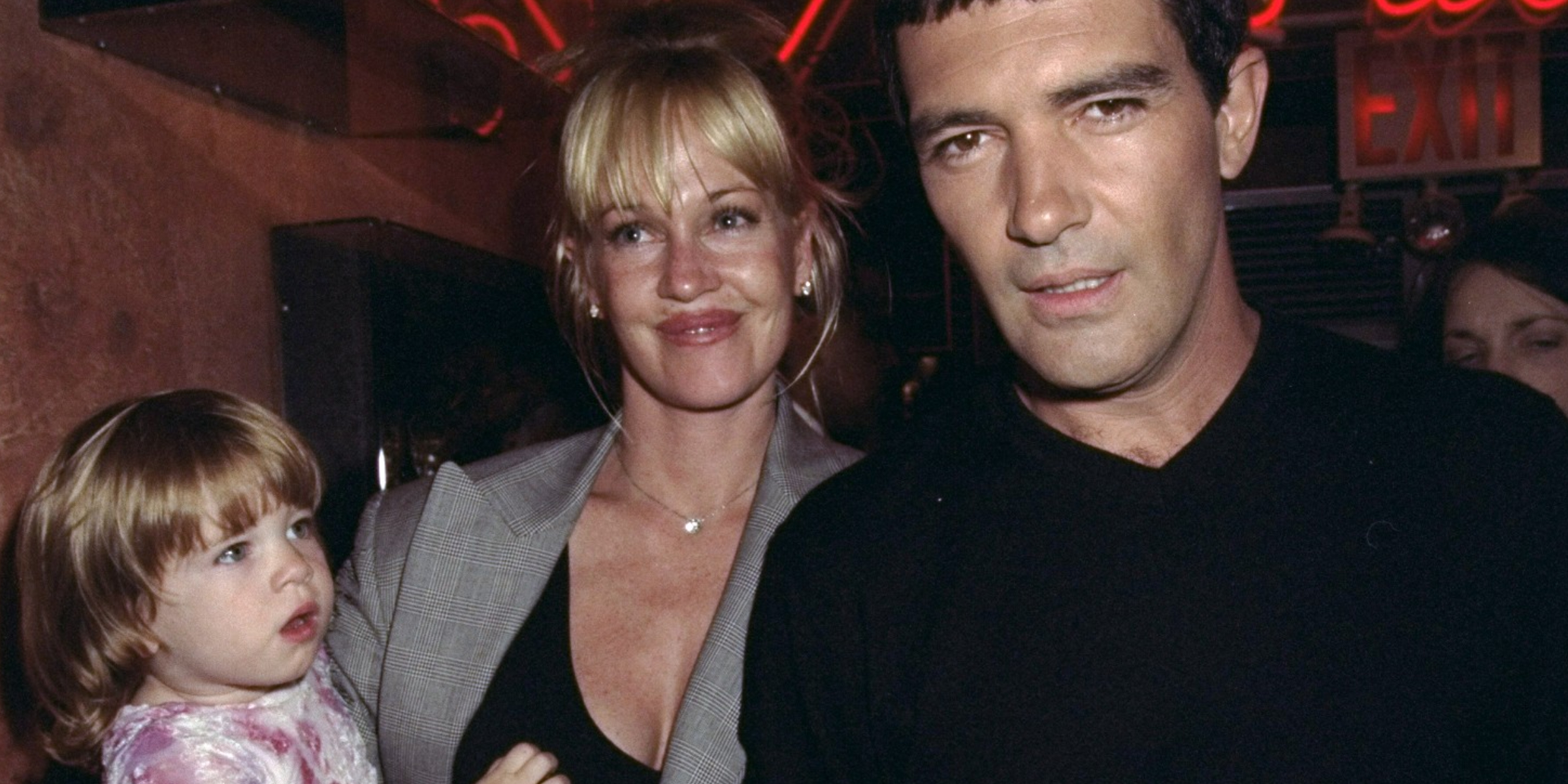 Melanie Griffith, Antonio Banderas, and Stella Banderas | Source: Getty Images