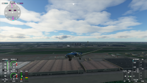 Screenshot from the video game MS Flight Simulator.