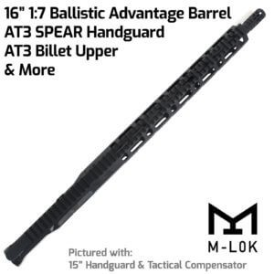 AT3™ FF-ML Complete Rifle Upper - .223/5.56 16" Ballistic Advantage Barrel - M-LOK Free Float Handguard