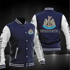 Newcastle United FC Blue Baseball Jacket