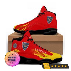 US Lecce Red Yellow Logo Air Jordan 13 Shoes