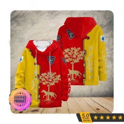 US Lecce Red Yellow Logo Pullover Hoodie