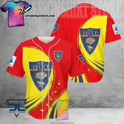 US Lecce Red Yellow Baseball Jersey