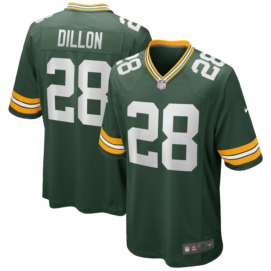 Green Bay Packers AJ Dillon Nike Green NFL Game Jersey