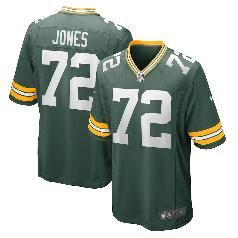 Green Bay Packers Caleb Jones Nike Green NFL Game Jersey