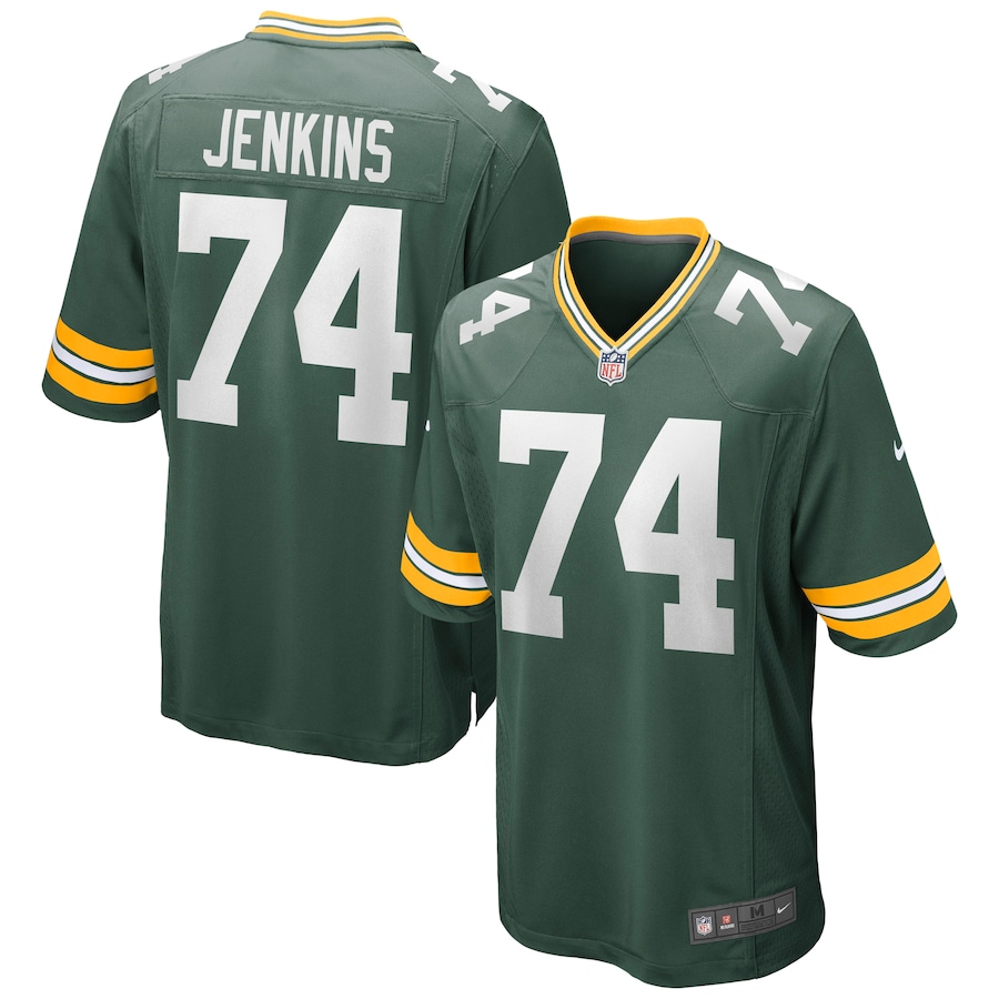 Green Bay Packers Elgton Jenkins Nike Green NFL Game Jersey