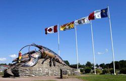 Giant lobster, village of Shediac