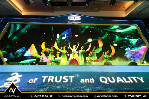 Audiovisual equipment at the 25th anniversary of Zamil Steel Buildings Vietnam