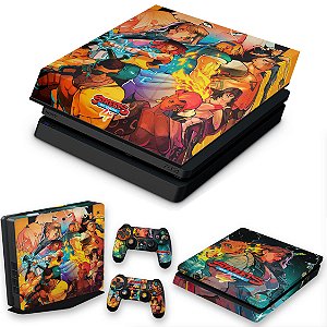 KIT PS4 Slim Skin e Capa Anti Poeira - Streets Of Rage 4