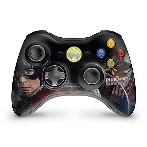 Skin Xbox 360 Controle - Capitão America B