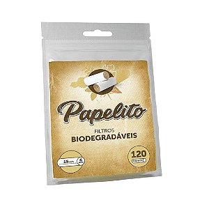 Filtro para Cigarro Papelito Biodegradavel 6mm (Pacote com 120)