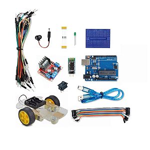 Kit Arduino Robótica Iniciante c/ APP Smartphone - 32 Peças