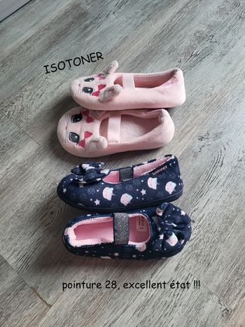 2 Chaussons Isotoner valeur lot 30€ qualite++