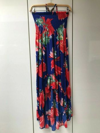 Robe bleue et rouge - Taille Unique