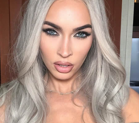 Megan Fox gray hair color