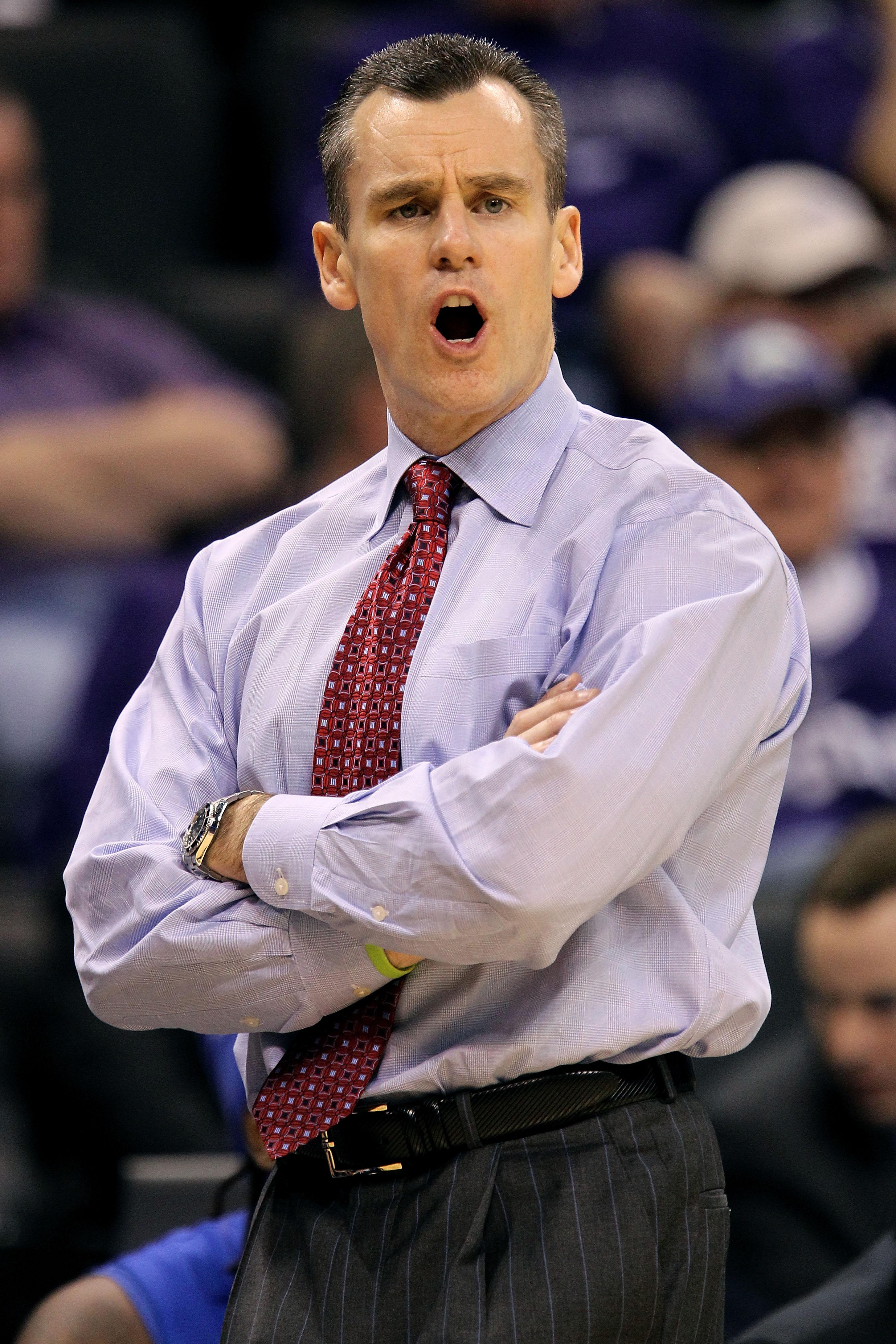 OKLAHOMA CITY - MARCH 18:  Head coach Billy Donovan of the Florida Gators reacts as he coaches against the BYU Cougars during the first round of the 2010 NCAA men�s basketball tournament at Ford Center on March 18, 2010 in Oklahoma City, Oklahoma.  (Photo