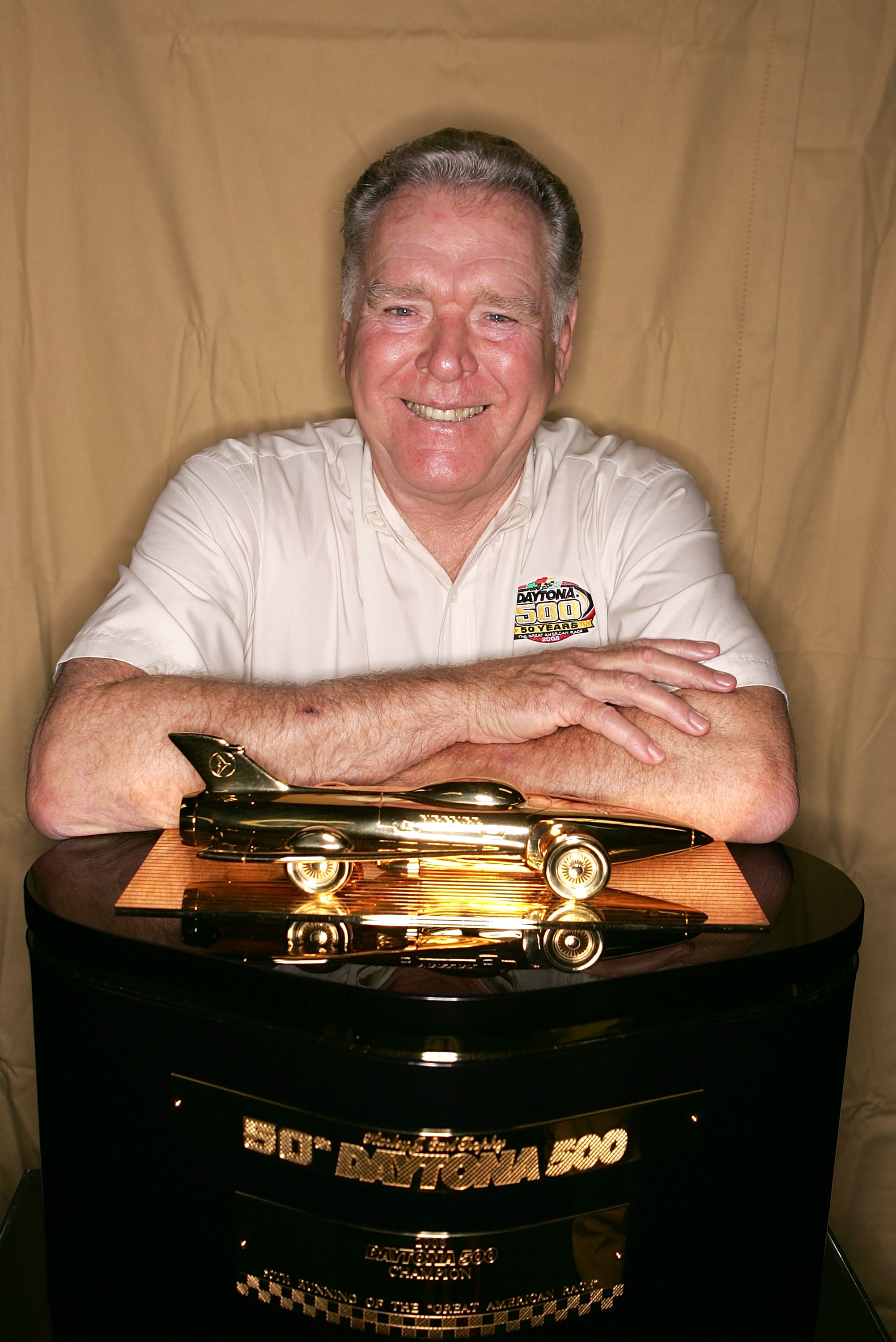 DAYTONA, FL - JULY 05: Buddy Baker, Daytona 500 winner, poses prior to practice for the NASCAR Nextel Cup Series Pepsi 400 at Daytona International Speedway on July 5, 2007 in Daytona, Florida.   (Photo by Marc Serota/Getty Images for NASCAR)