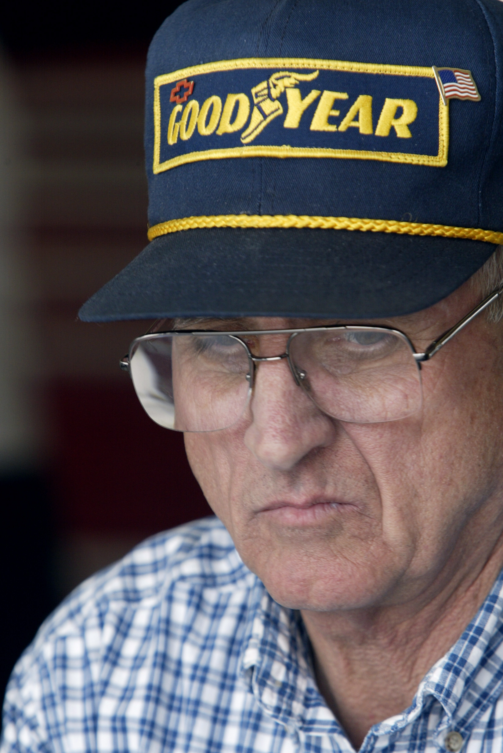 5 APR 2002:     Dave Marcis relaxes during practice for the NASCAR Winston Cup Series Samsung\\Radio Shack 500 at Texas Motor Speedway in Fort Worth, Texas. DIGITAL IMAGE - Mandatory Credit: Jon Ferrey/Getty Images