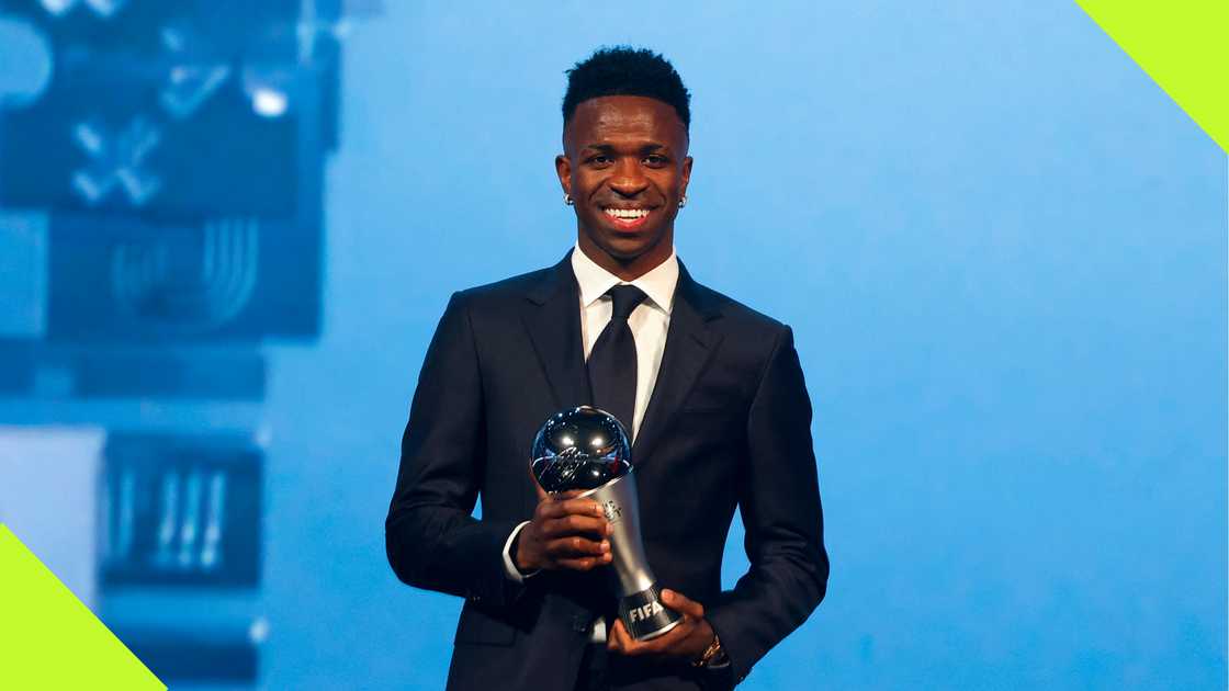 Vinicius Junior scooped the 2024 FIFA Men's Best Player of the Year Award ahead of Rodri.