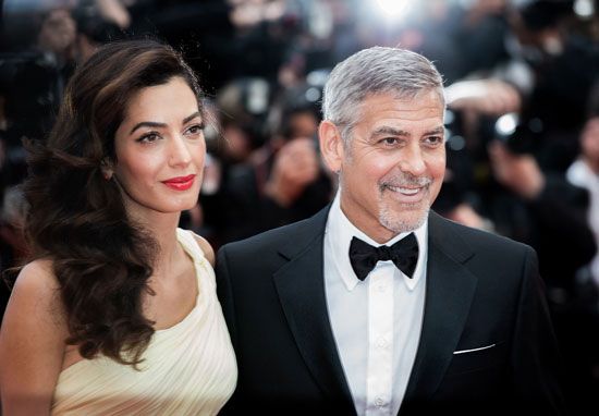 Amal Clooney and George Clooney