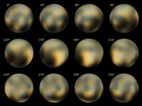 Pluto. The Changing Faces of Pluto. Most detailed view to date of the entire surface of the dwarf planet Pluto, as constructed from multiple NASA Hubble Space Telescope photographs taken from 2002 to 2003.