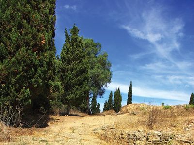 Ancient Roman road in Portugal.