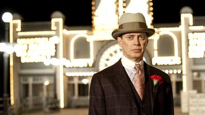 Steve Buscemi in 'Boardwalk Empire"; from Season 1, 2010 (mobsters, gangsters, Atlantic City).