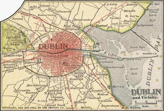 Map of Dublin